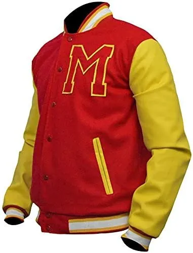 Michael Jackson M Logo Varsity Letterman Jacket