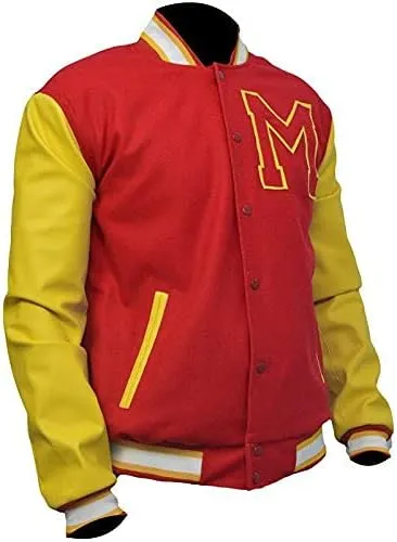 Michael Jackson M Logo Varsity Letterman Jacket