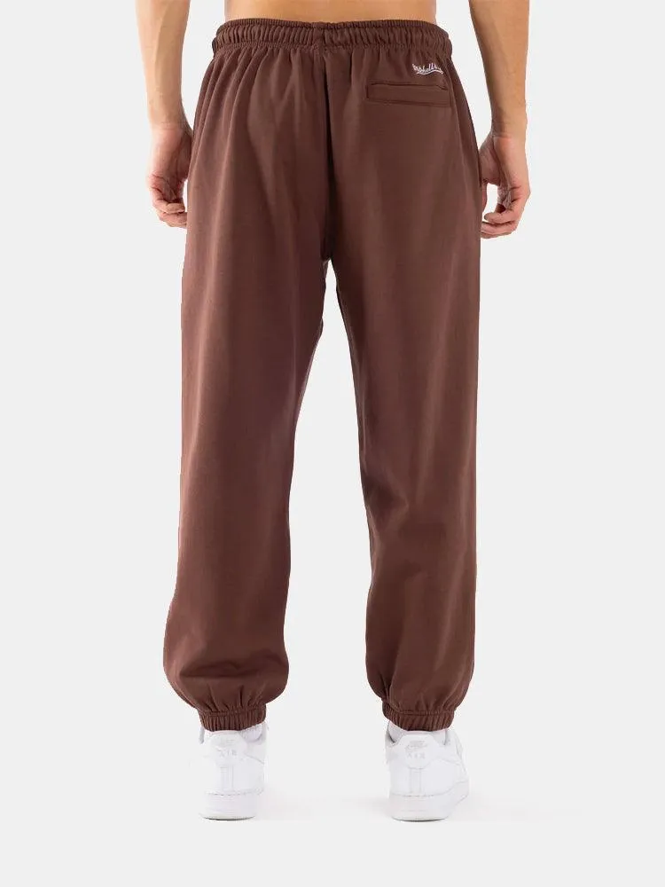 Mitchell & Ness Cleveland Browns Helmet Sweatpants - Faded Brown