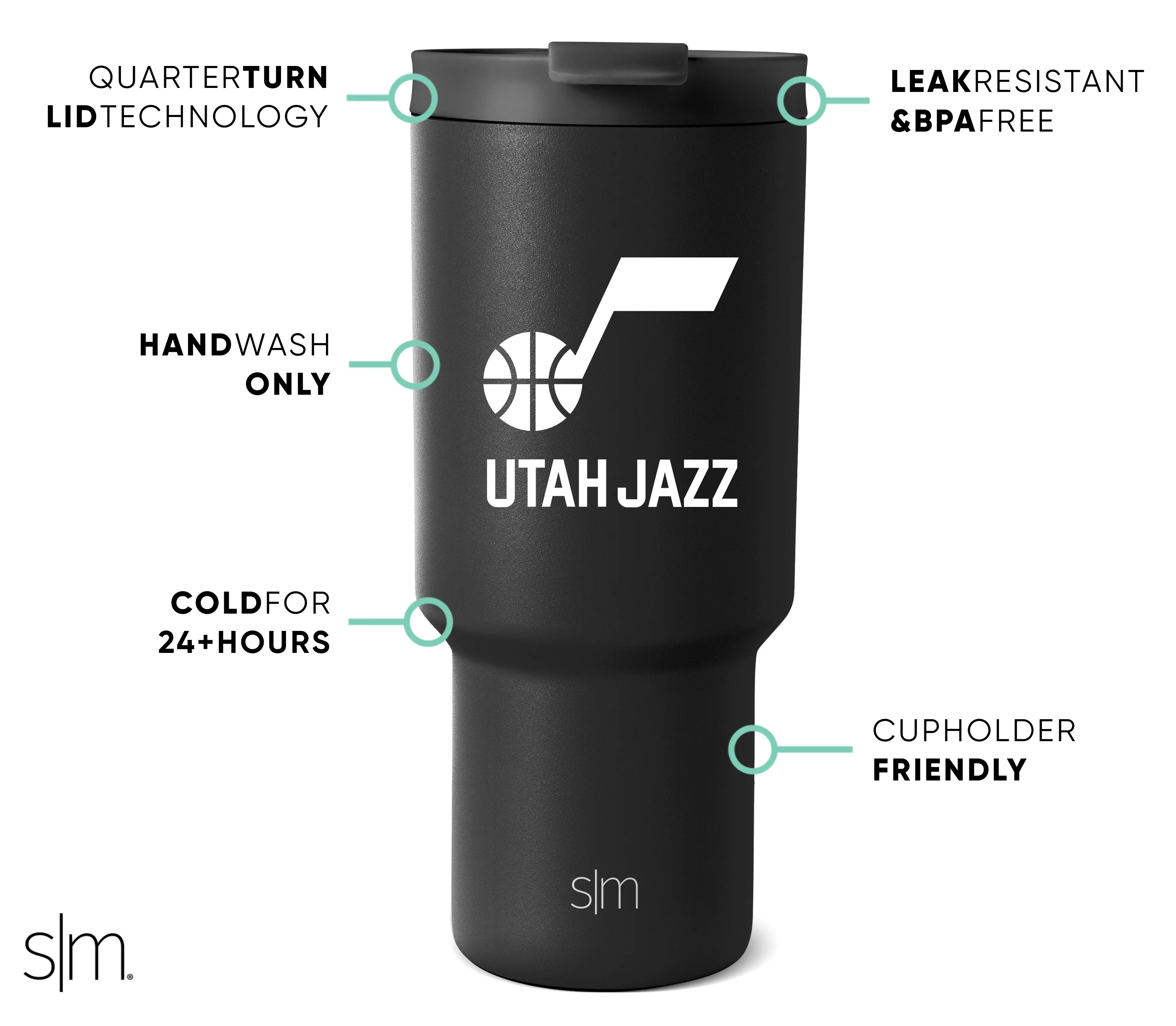 NBA Trek Tumbler with Flip Lid