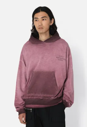 Nepal Tuck Terry Hoodie / Oil Wash Ruby