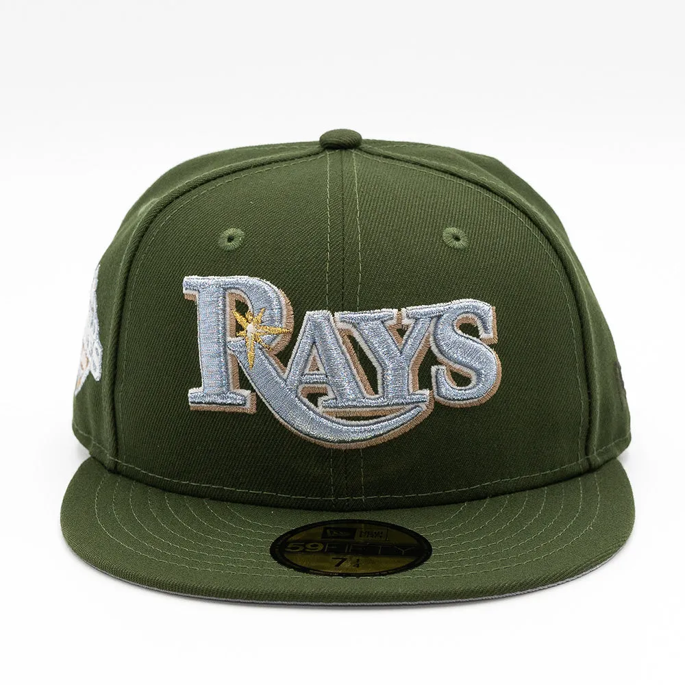 NEW ERA X FRESH RAGS 59FIFTY TAMPA BAY RAYS Script 2008 World Series SIDE PATCH