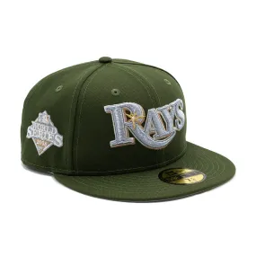 NEW ERA X FRESH RAGS 59FIFTY TAMPA BAY RAYS Script 2008 World Series SIDE PATCH