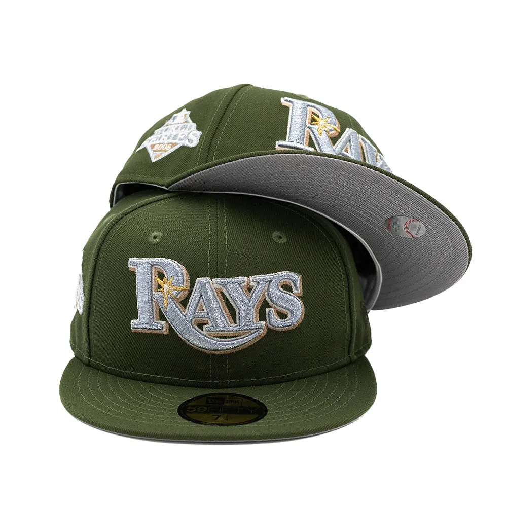 NEW ERA X FRESH RAGS 59FIFTY TAMPA BAY RAYS Script 2008 World Series SIDE PATCH