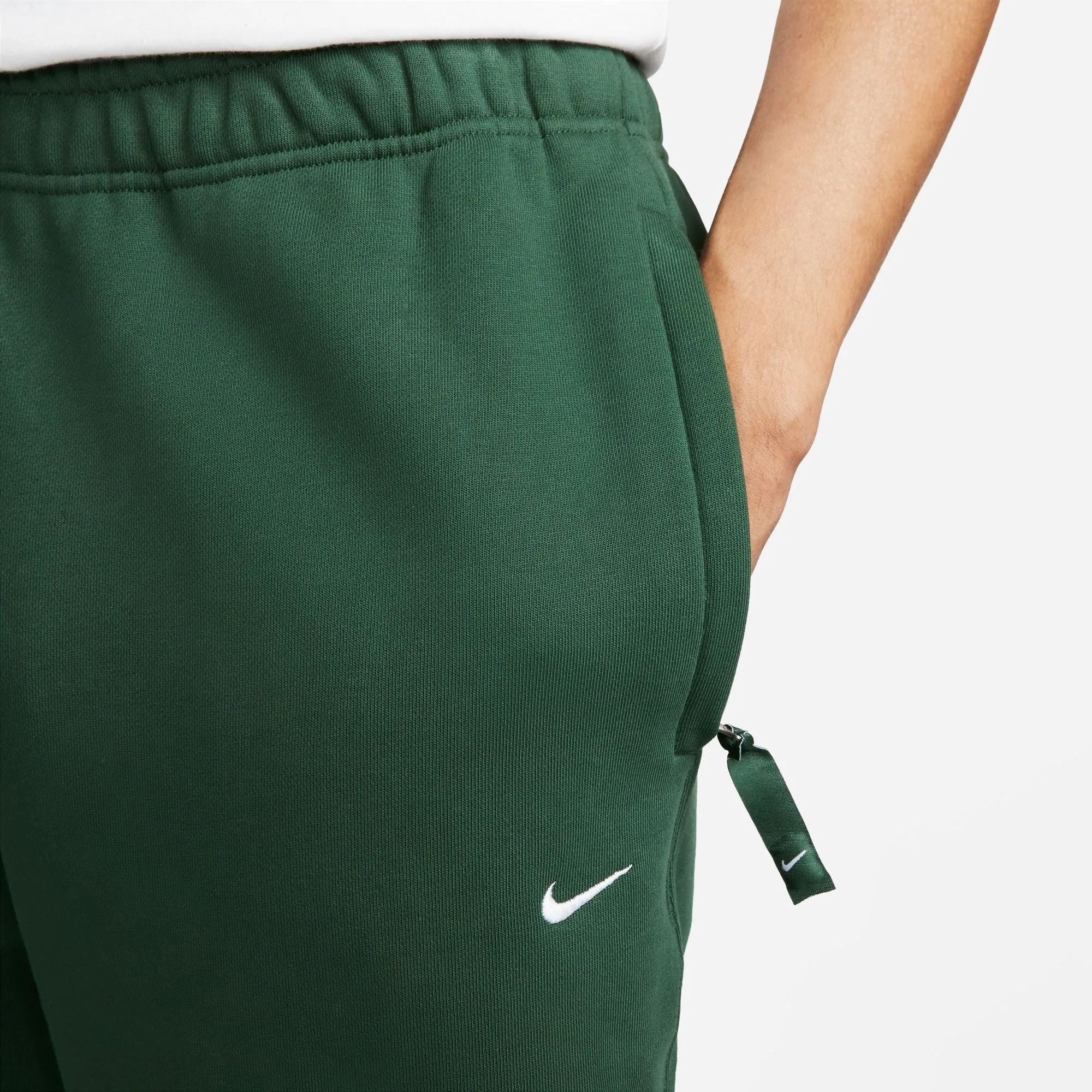 Nike Solo Swoosh Fleece Pants (Green)