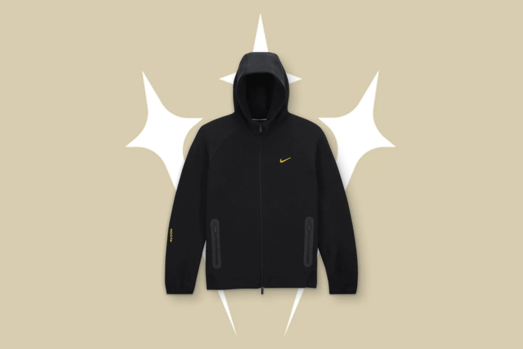 Nike x NOCTA Tech Fleece Hoodie - Black/University Gold