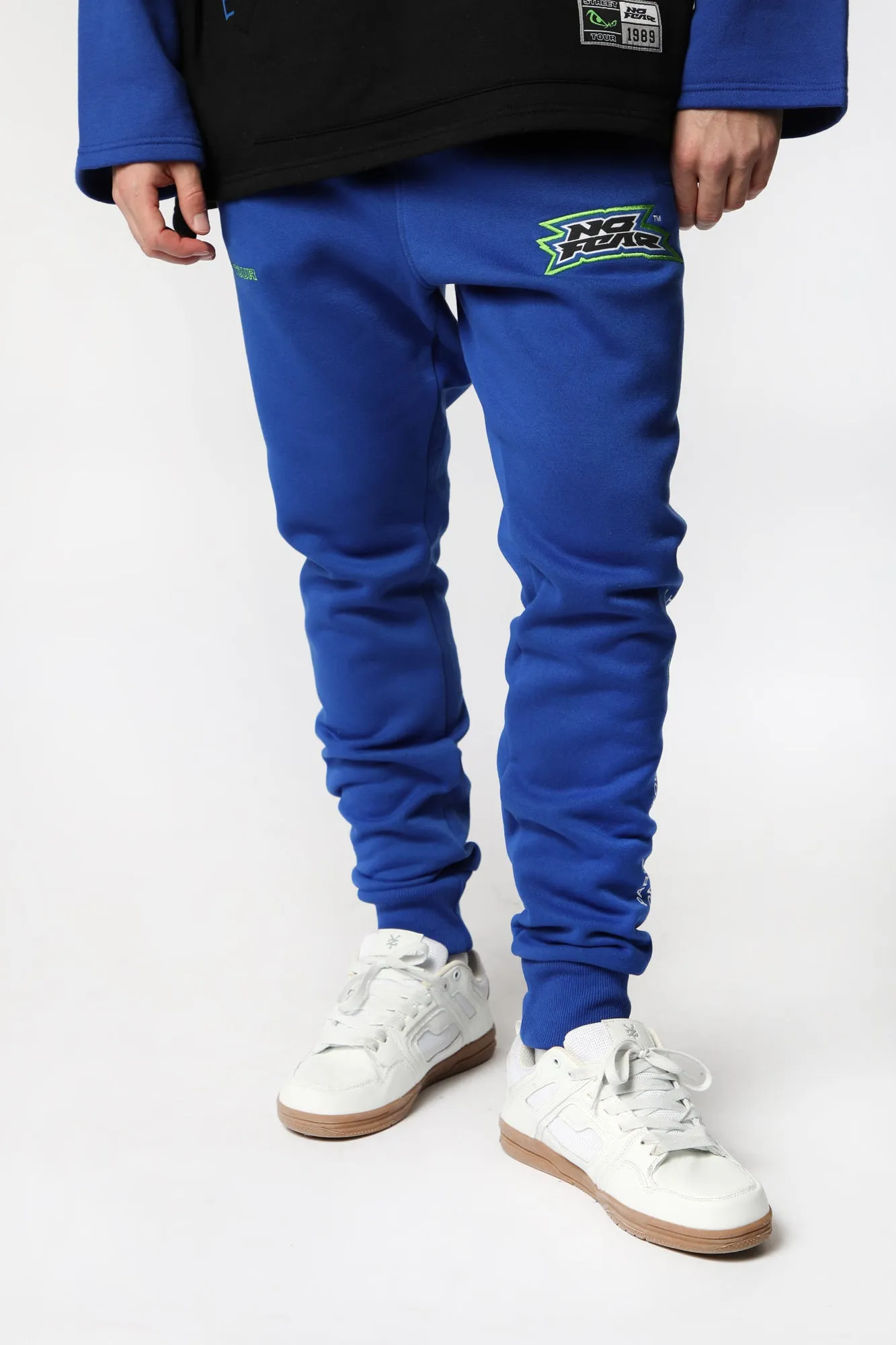 No Fear Mens Embroidered Logo Fleece Jogger