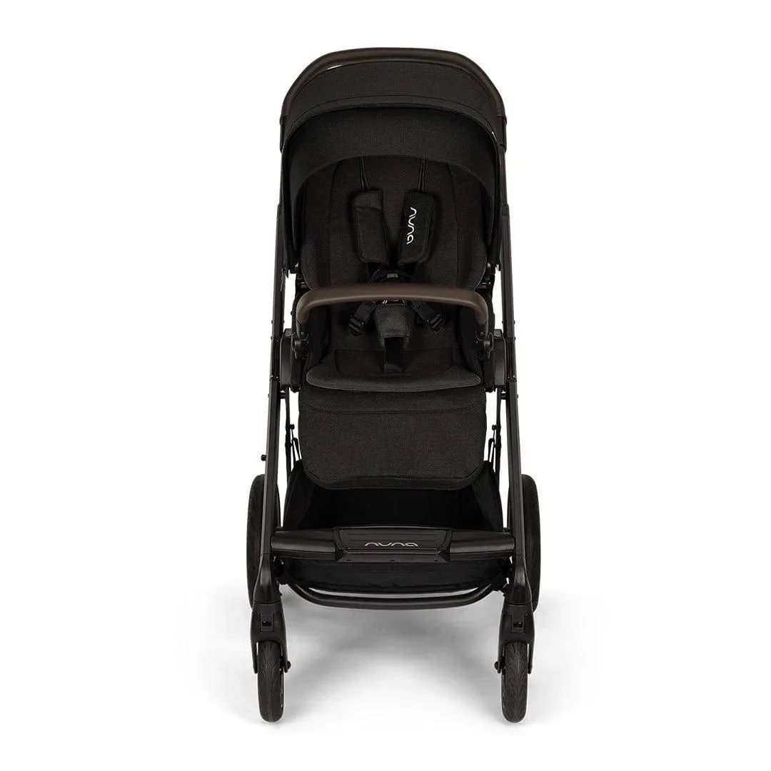 Nuna MIXX Next & PIPA Urbn Car Seat - Caviar (Chocolate Leatherette)