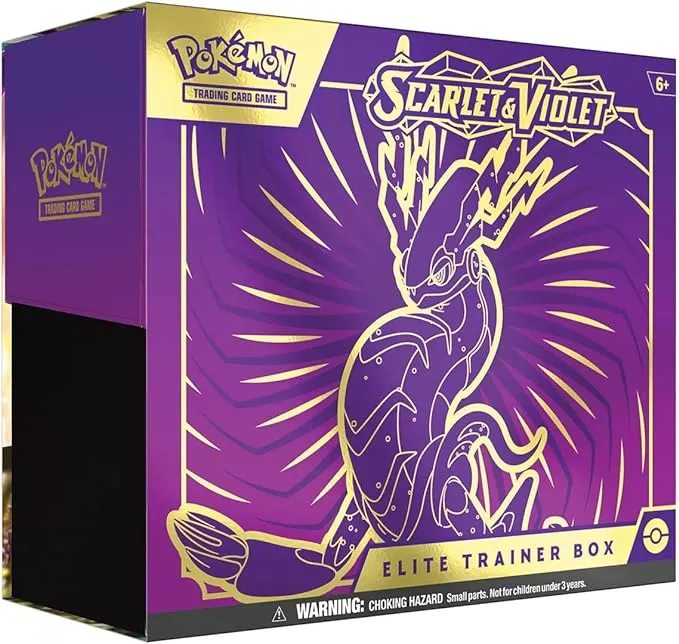 Pokemon Koraidon Elite Trainer Box   Poke Ball   Luxury Ball (English) Miraidon Purple