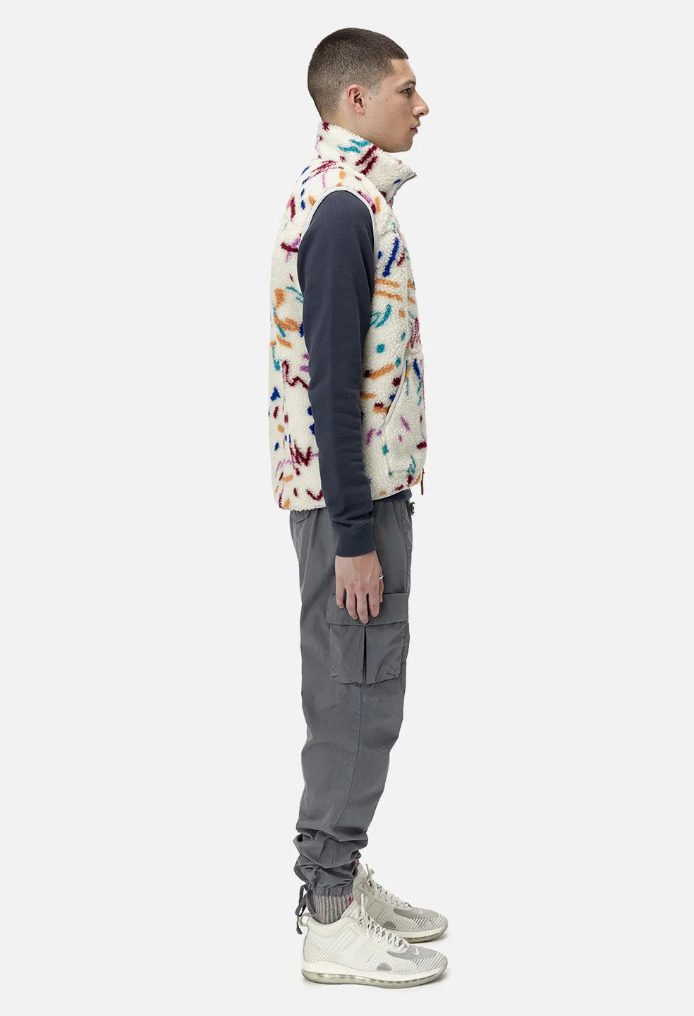 Polar Fleece Vest / Memphis Jacquard