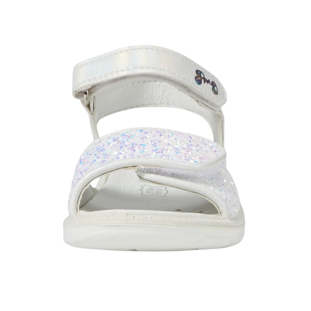 Primigi Girl's (Sizes 26-30) White Glitter Sandal