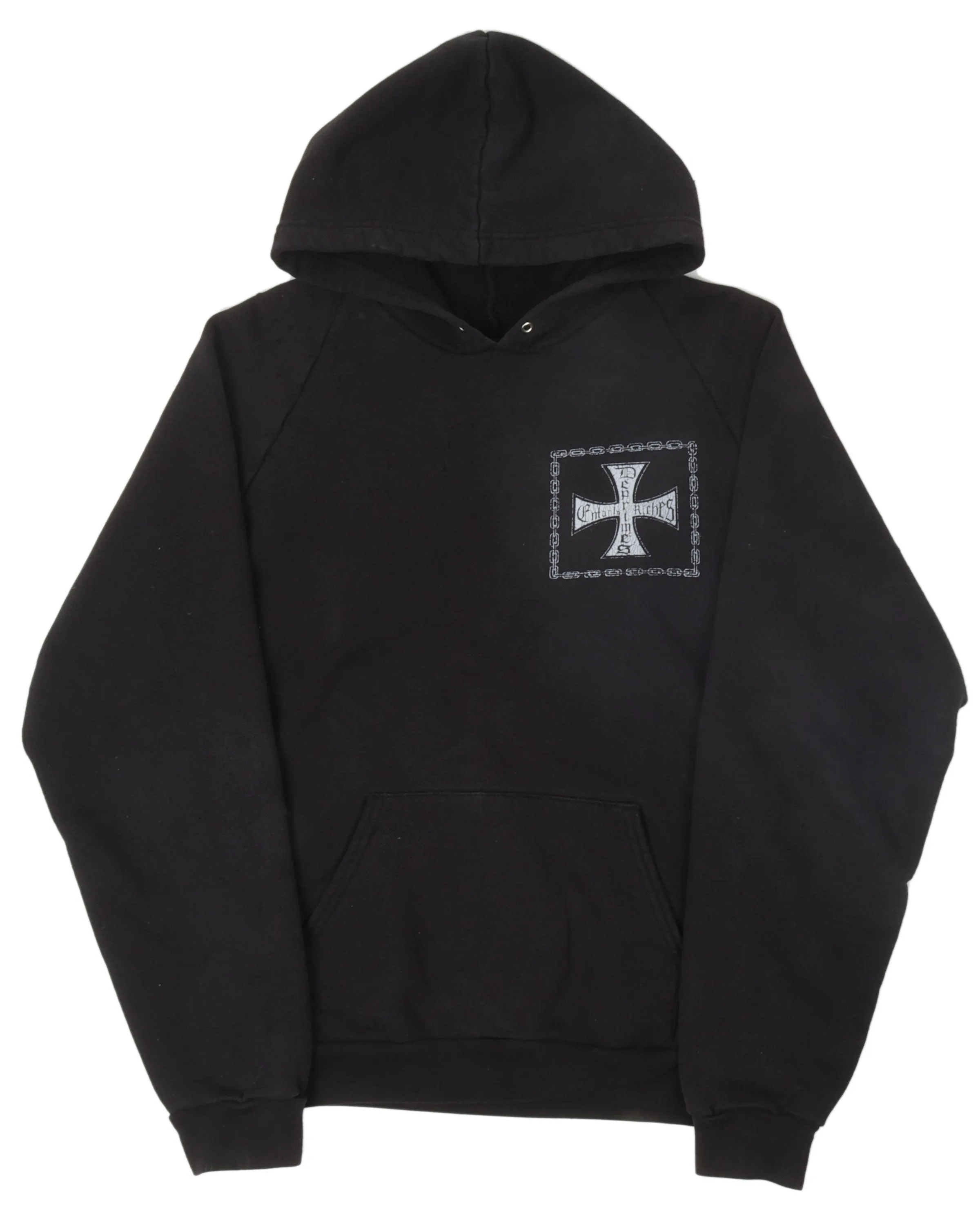 "Croix Avec des Roses" Iron Cross Hoodie