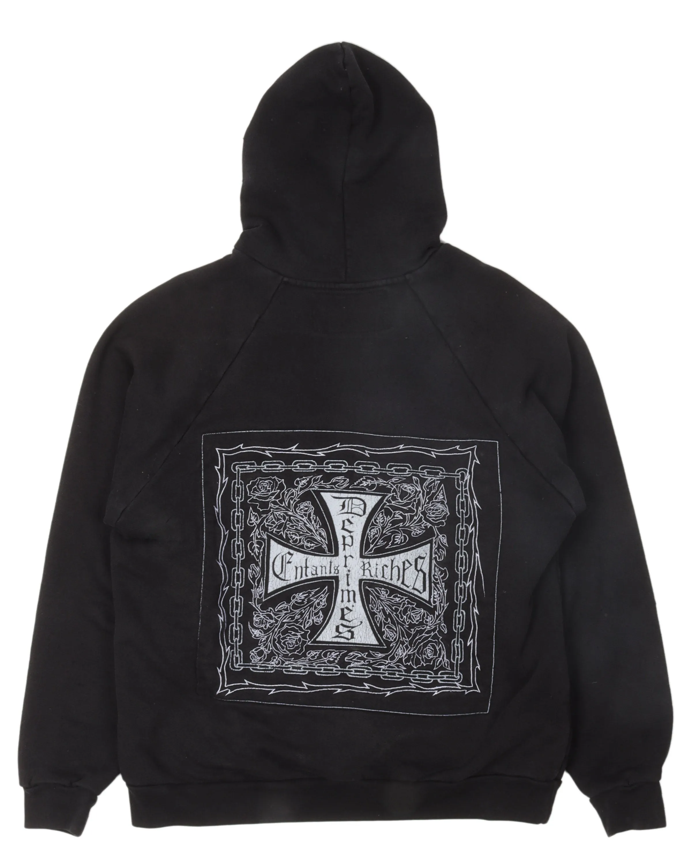 "Croix Avec des Roses" Iron Cross Hoodie