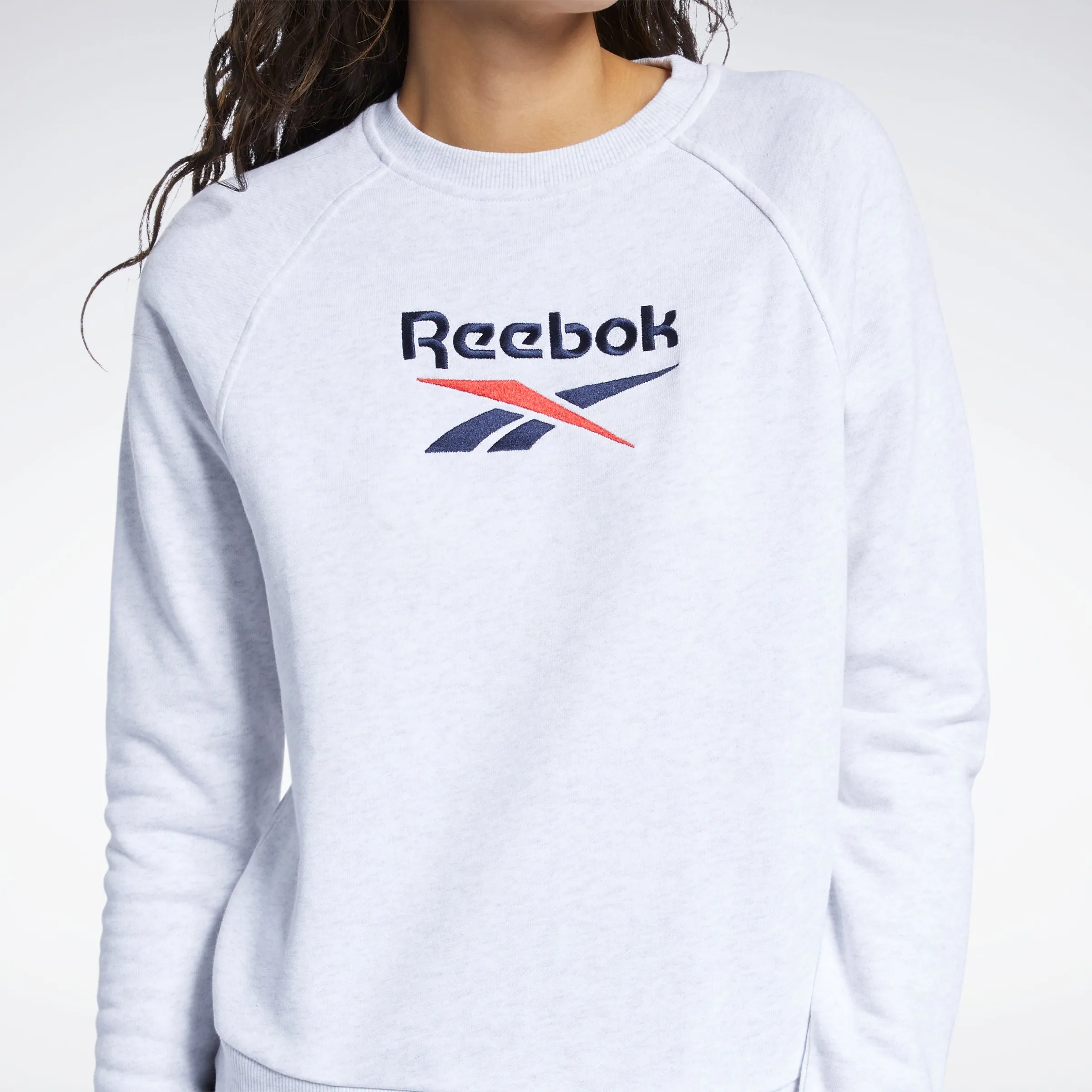 Reebok Apparel Women Classics Big Vector Crew Sweatshirt Whtmel