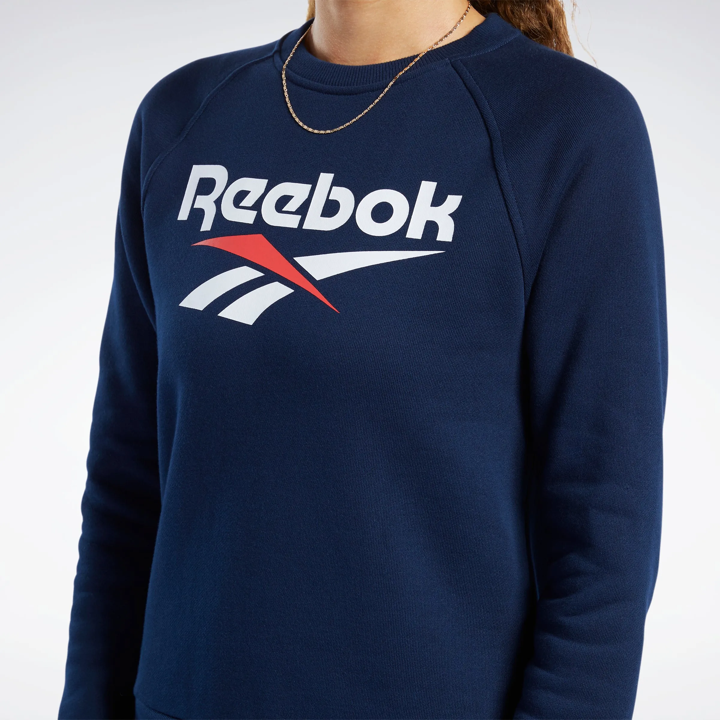 Reebok Apparel Women Classics Vector Crew Sweatshirt Conavy