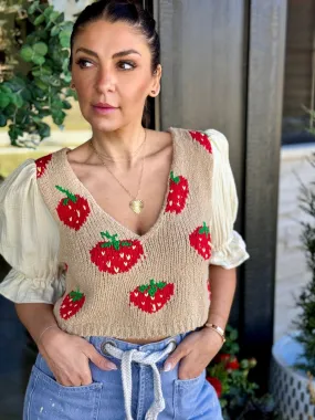 Strawberry Jam Sweater Top by Free People