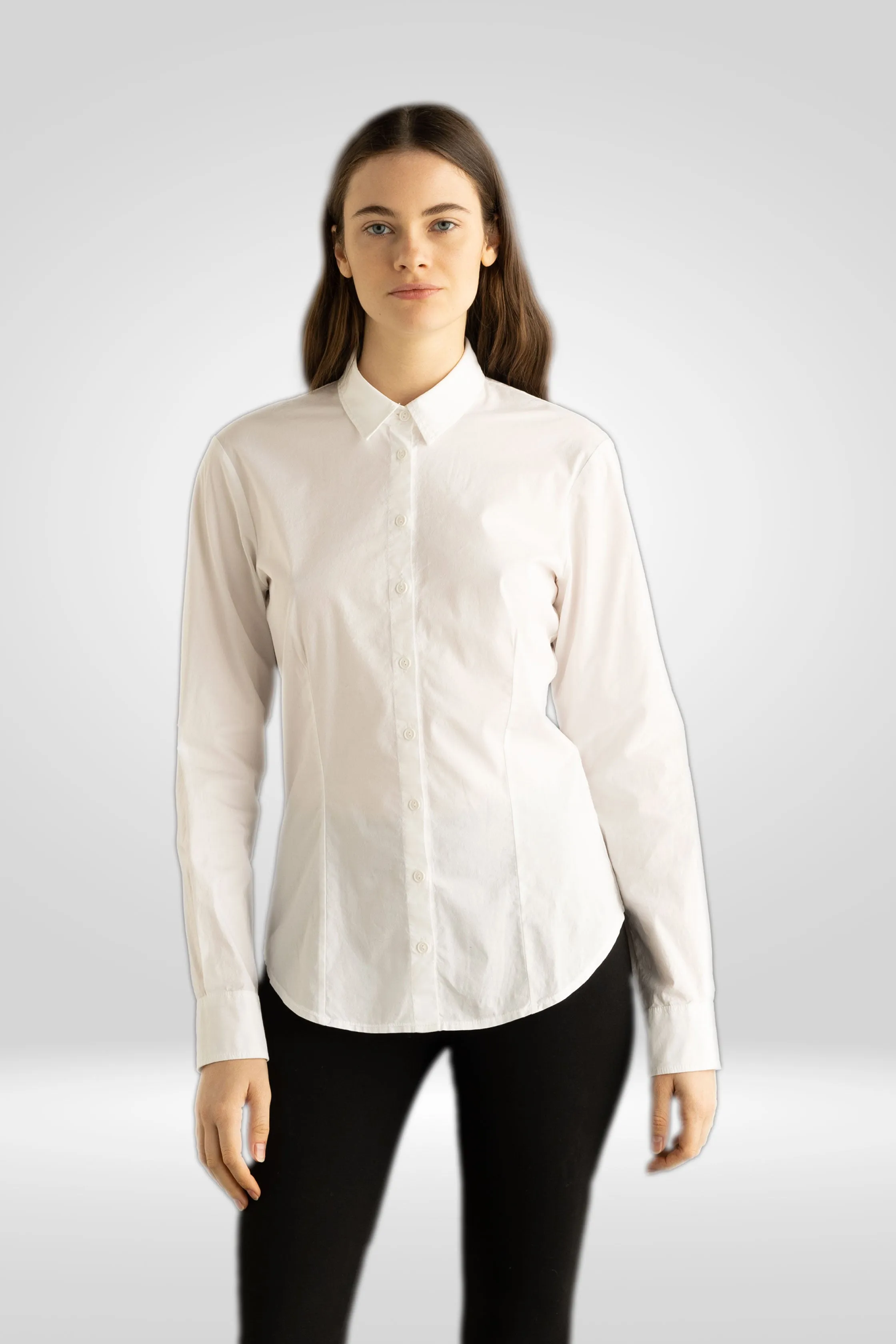 Stretch Cotton Poplin Shirt Garment Dyed 68CU 3217