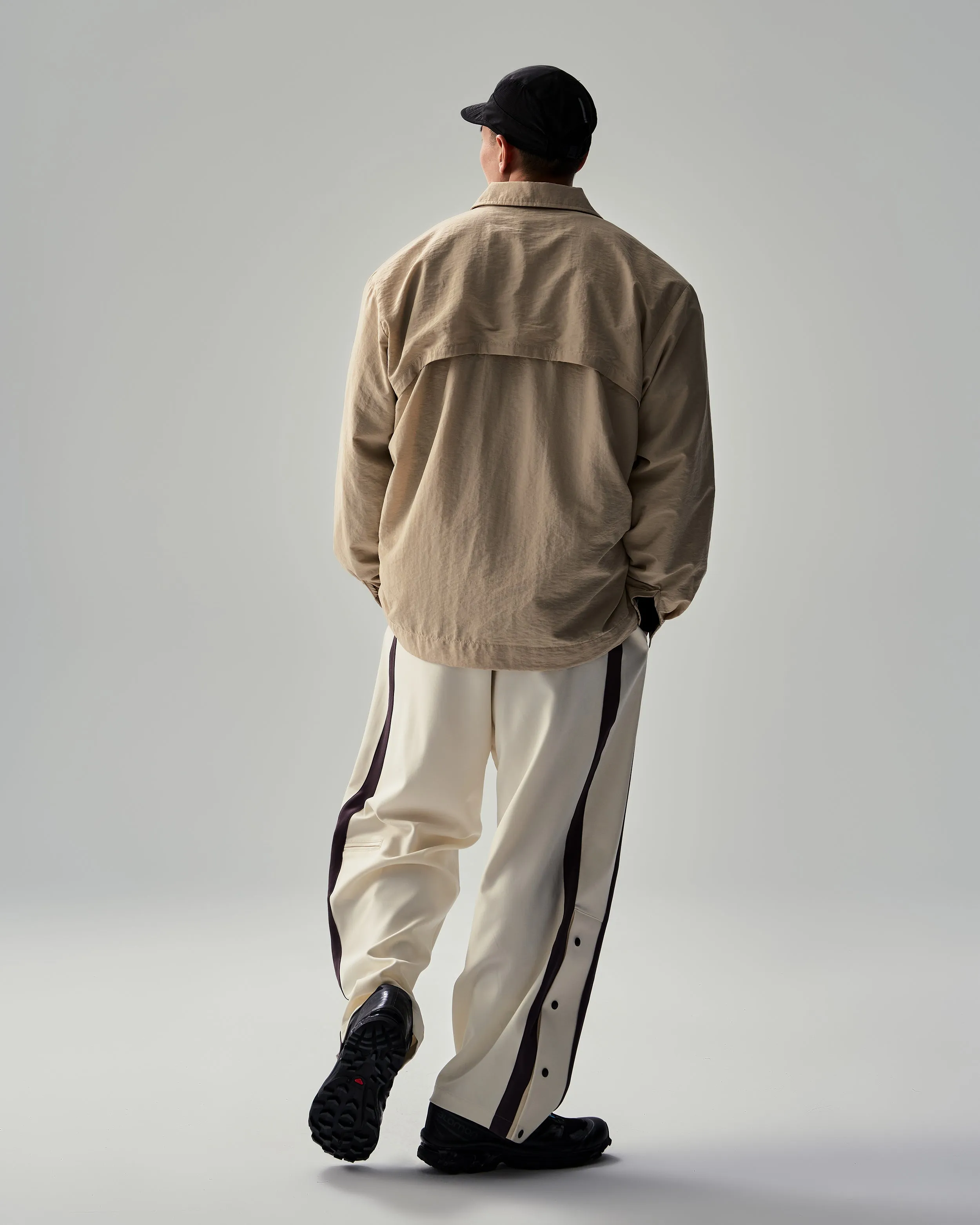 Stripe Pockets Tech Wide Pants