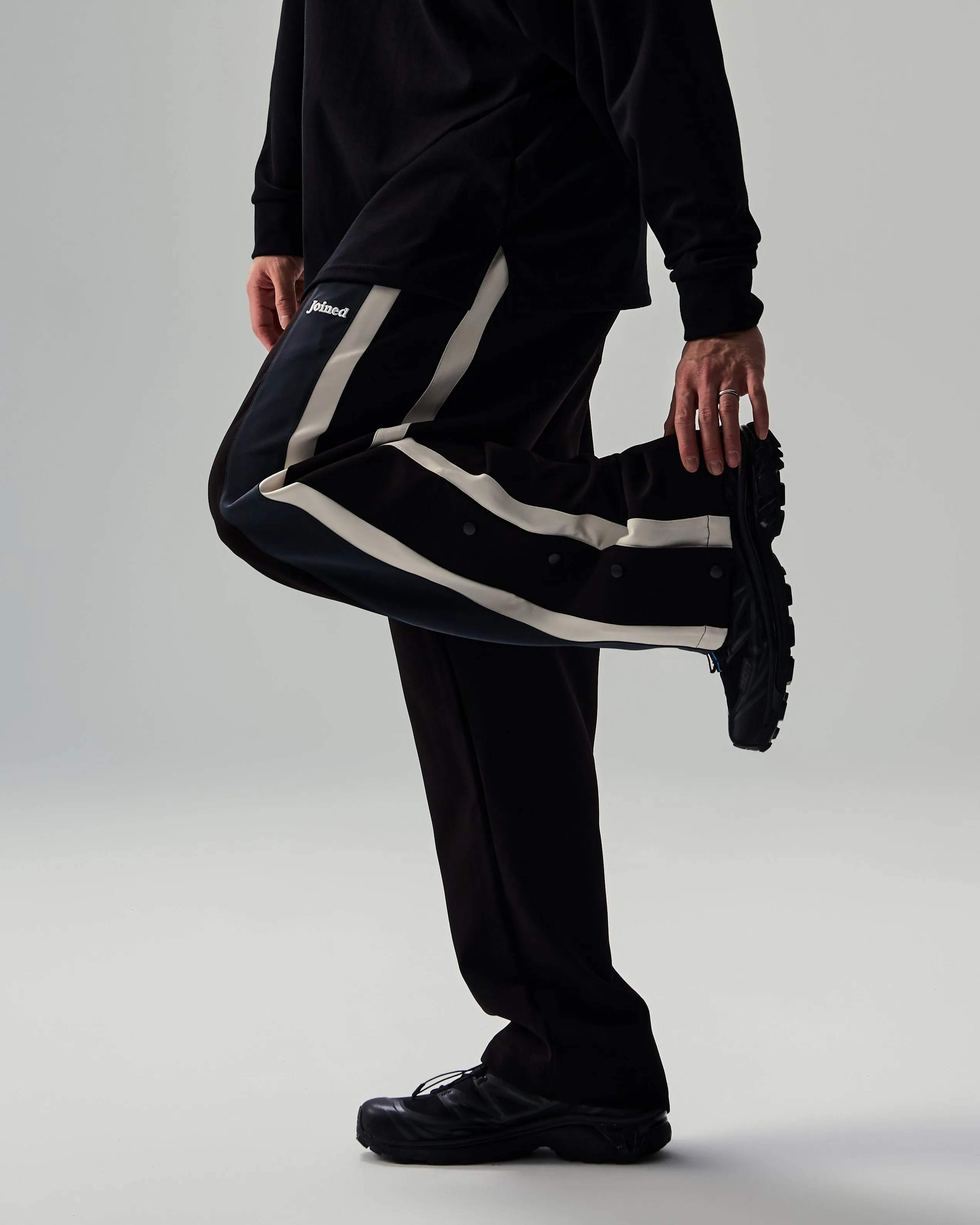 Stripe Pockets Tech Wide Pants