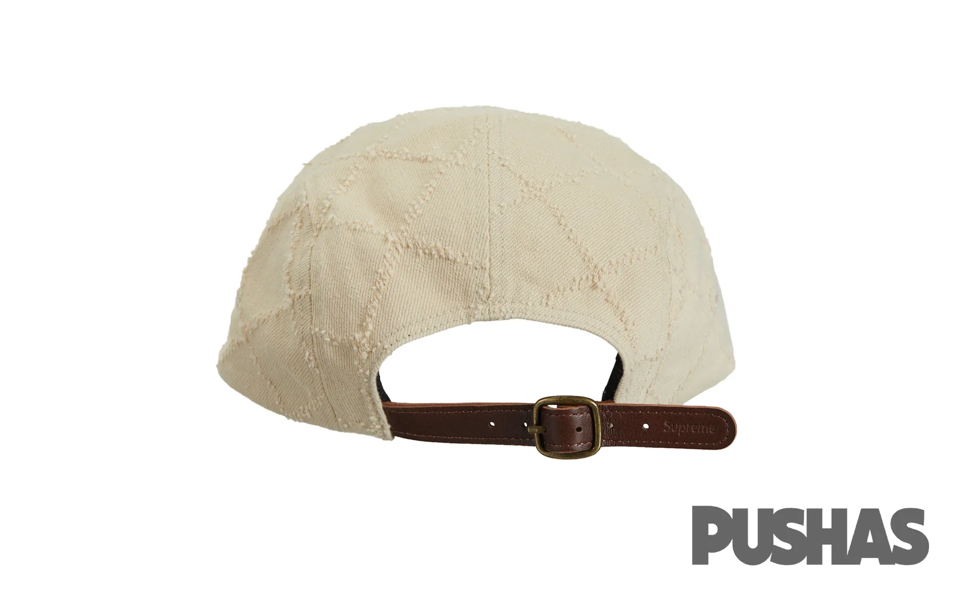 Supreme Punch Denim Camp Cap 'Dyed Beige' (2023)