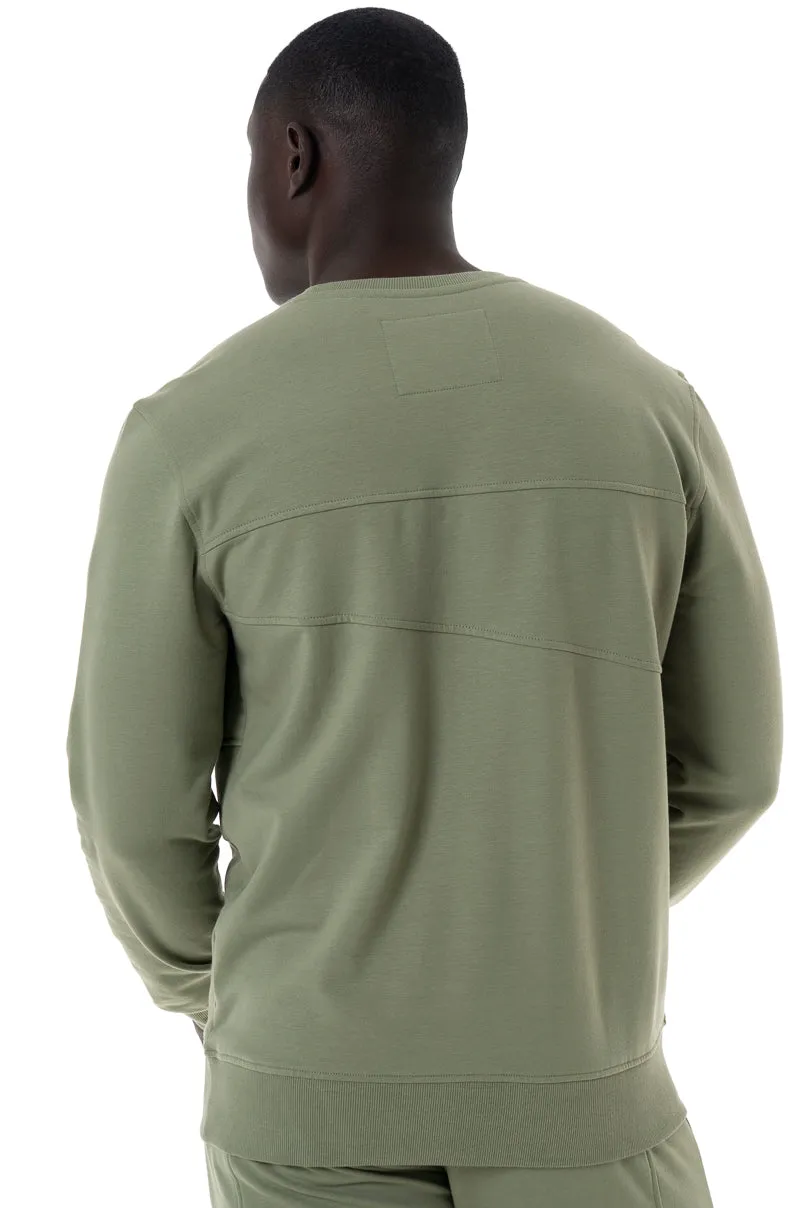 Sweat Top With Cargo Pocket _ 146522 _ Fatigue