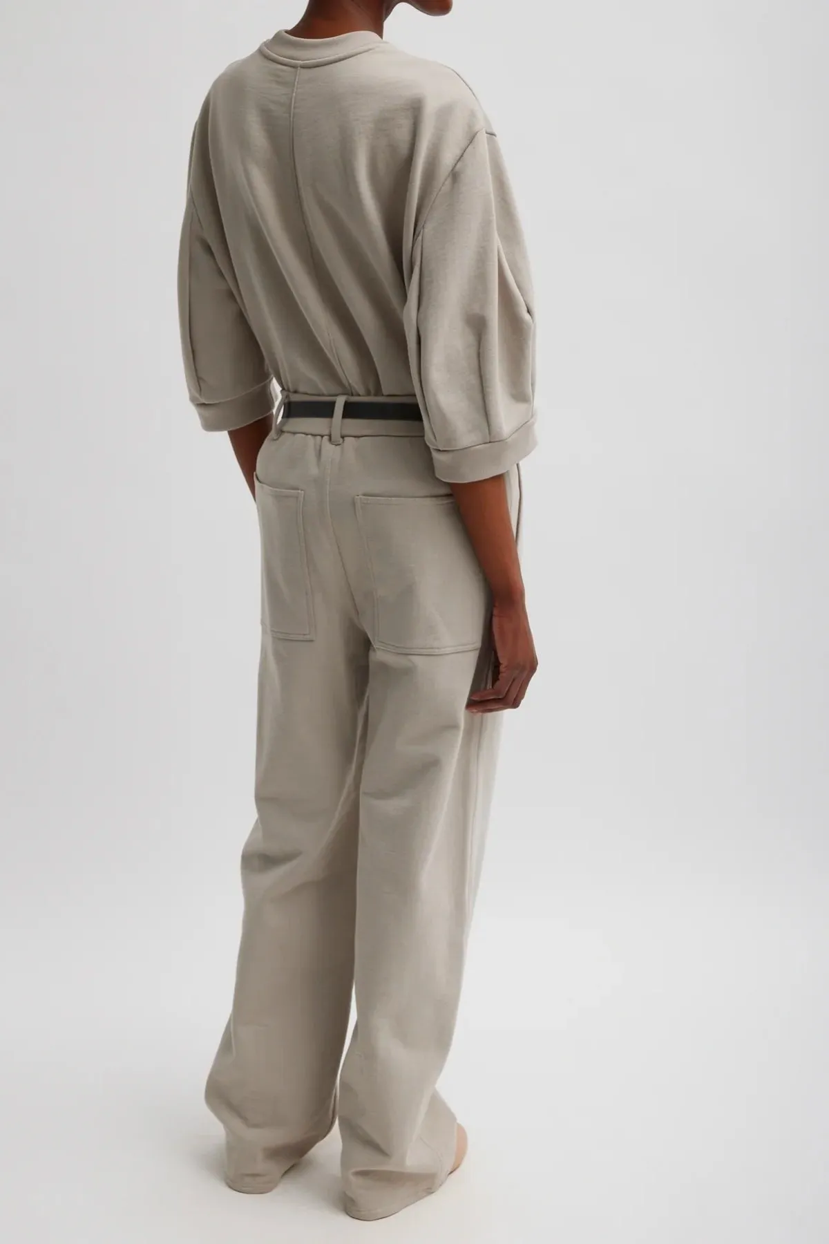 Tibi Cecil Sweatpant - Light Stone