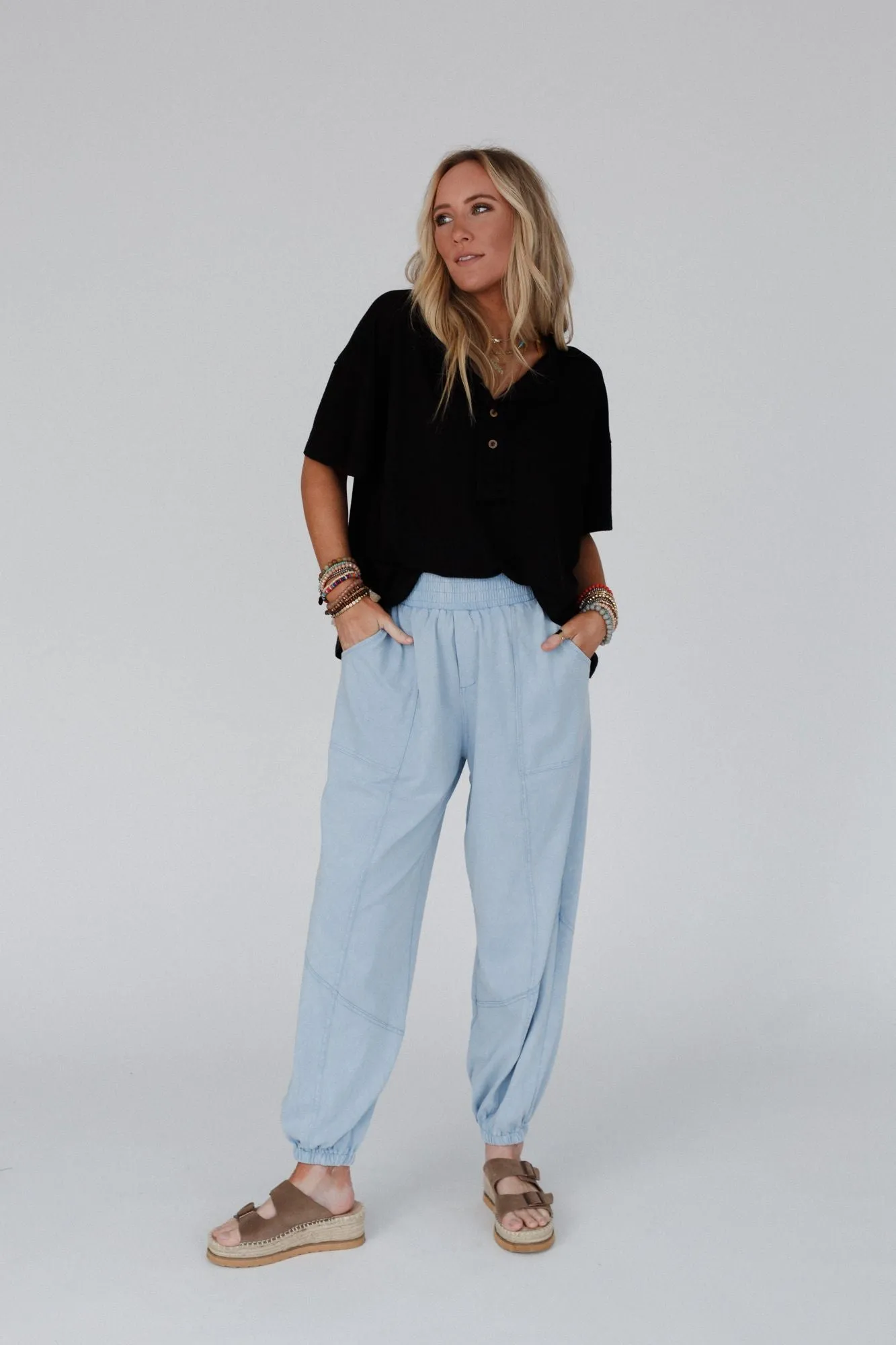 Tranquil Tide Jogger Pants - Blue