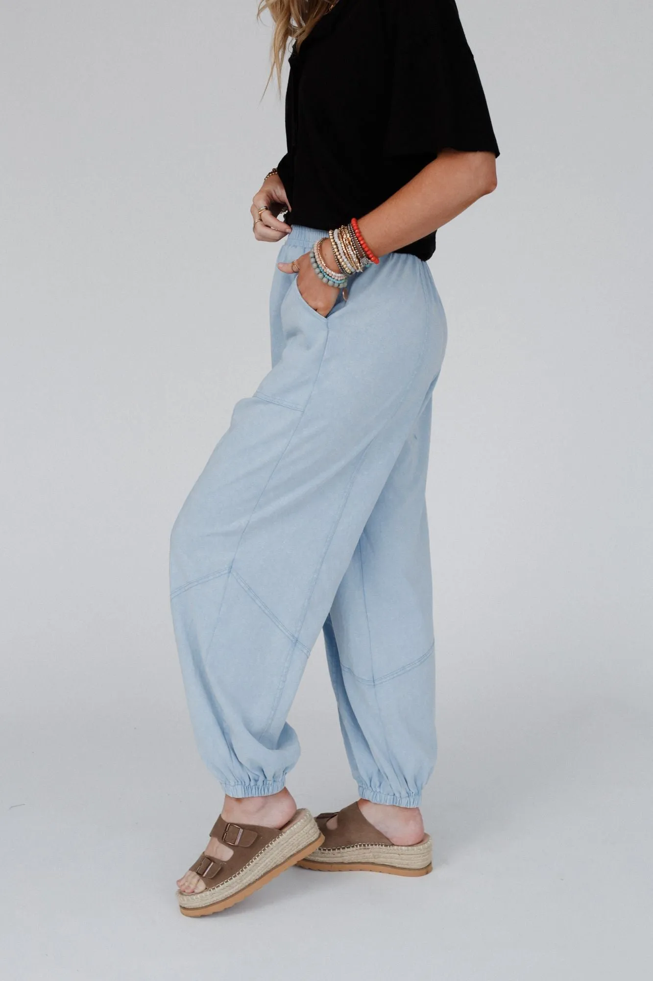 Tranquil Tide Jogger Pants - Blue