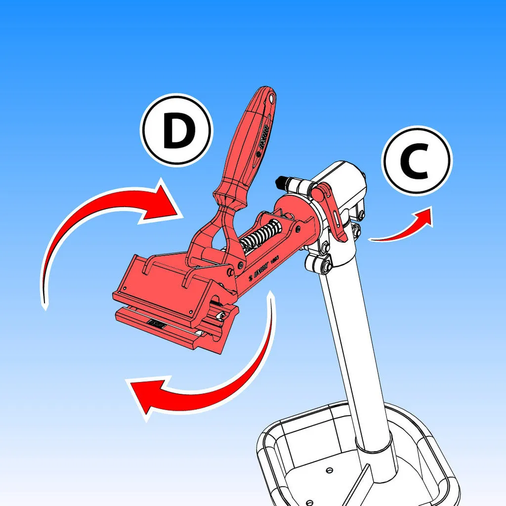 Unior Pro Repair Stand With Single Clamp, Manually Adjustable, Without Plate