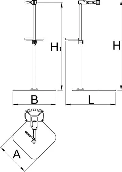 Unior Pro Repair Stand With Single Clamp, Manually Adjustable, Without Plate