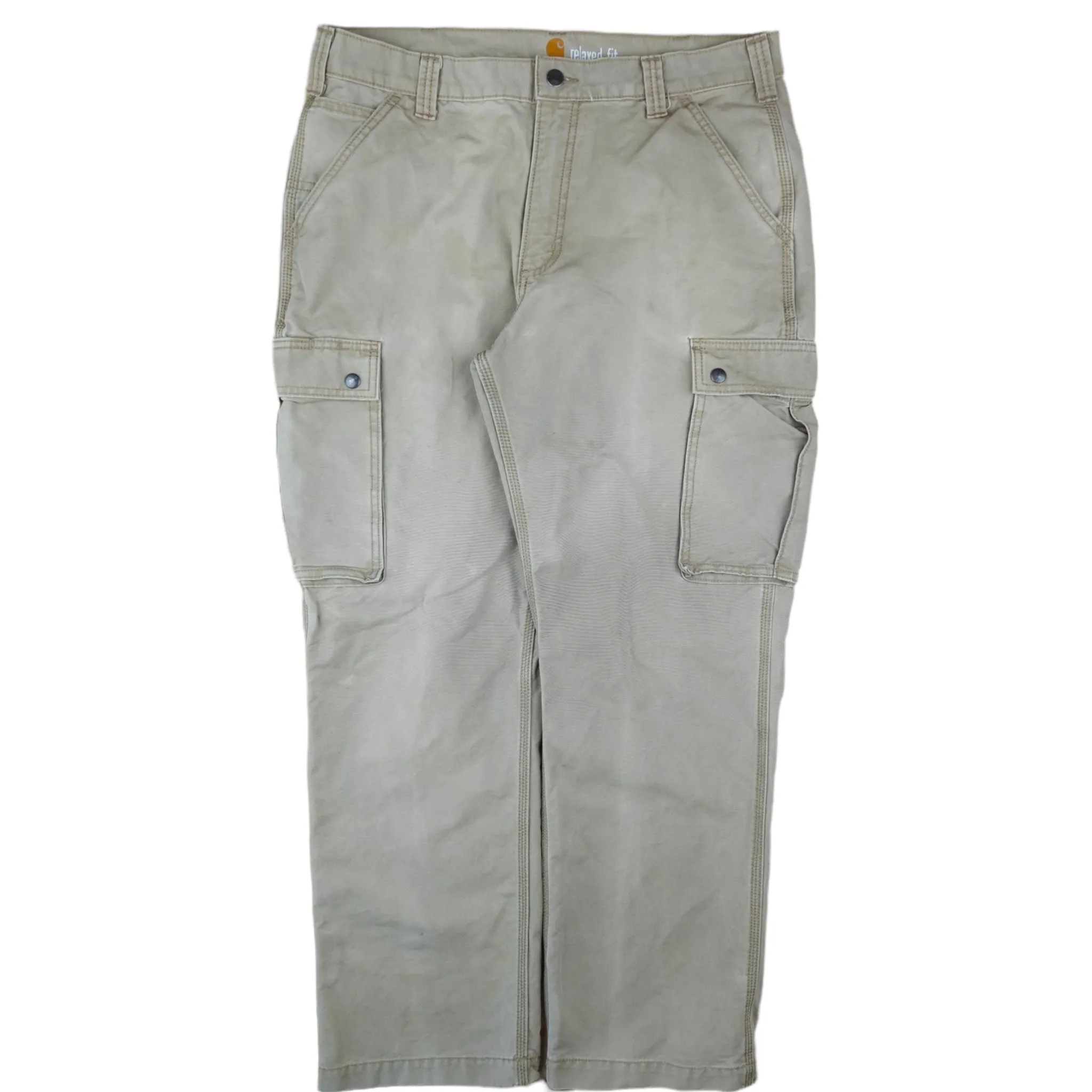 Vintage Khaki Carhartt Cargo Pants - 36 X 32