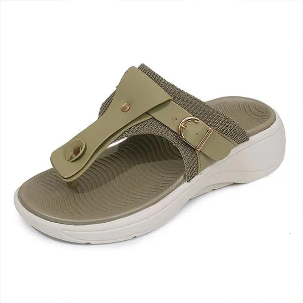 Women's Casual Sports Soft-Soled Beach Flip-Flops 86668394S