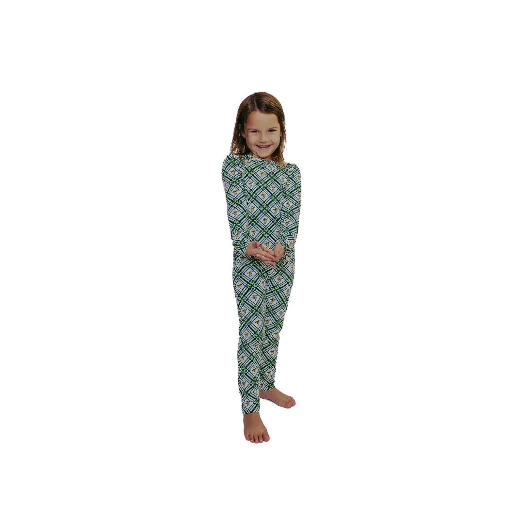 YOUTH Bananas Pajama Set - Plaid